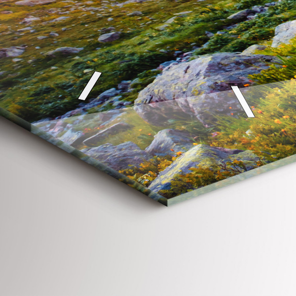 Reloj de cristal horizontal Glaciar del Mont Blanc Chamonix