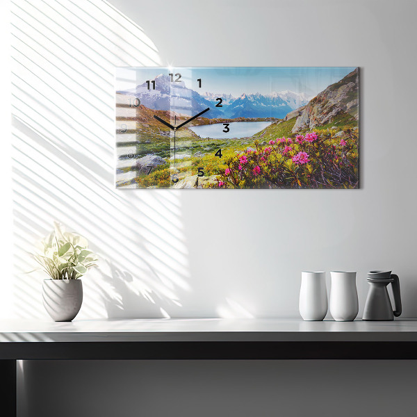 Reloj de cristal horizontal Glaciar del Mont Blanc Chamonix