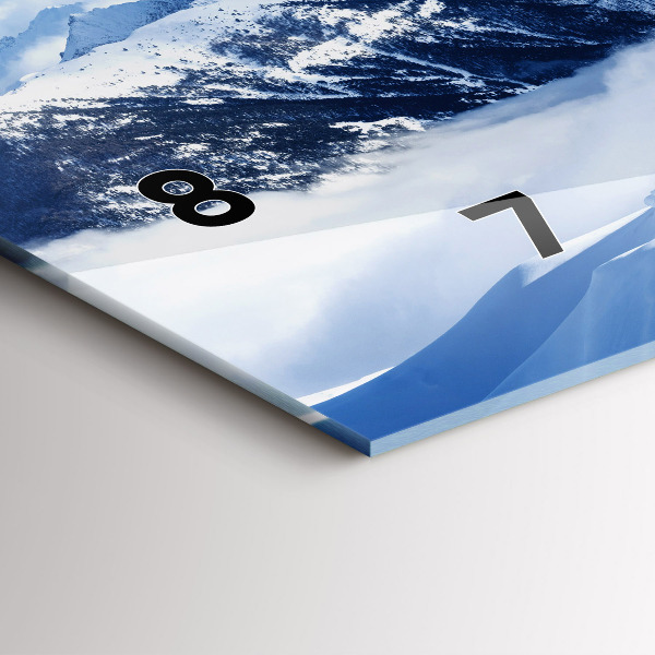 Reloj horizontal Panorama de montañas