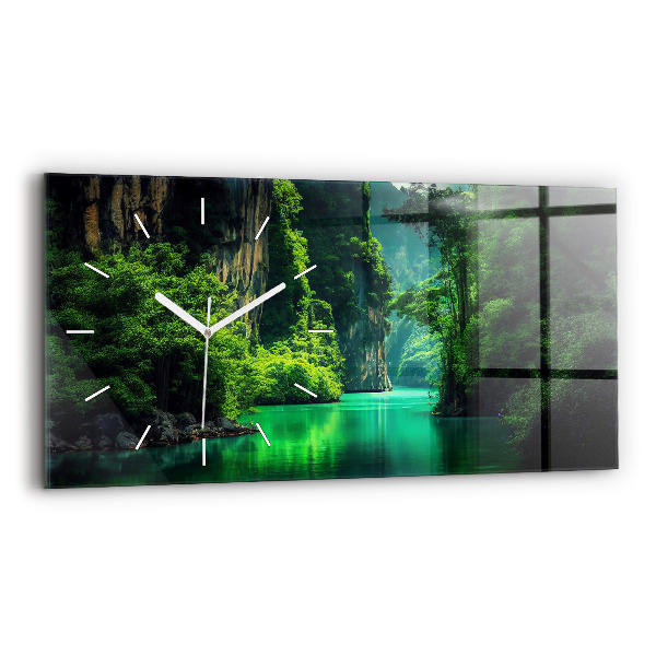 Reloj de cristal horizontal Paisaje natural de Tailandia