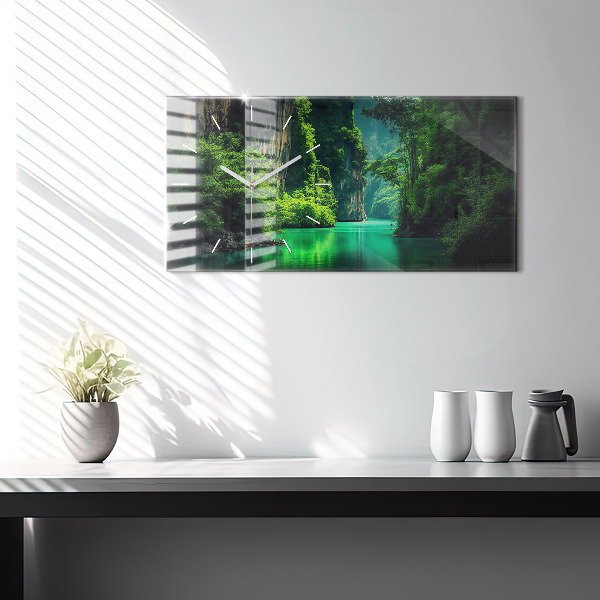 Reloj de cristal horizontal Paisaje natural de Tailandia
