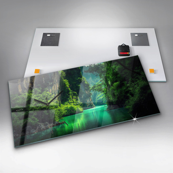 Reloj de cristal horizontal Paisaje natural de Tailandia
