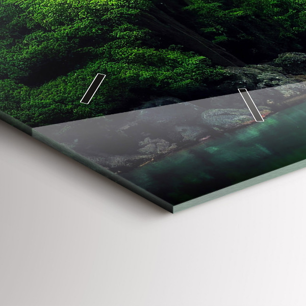 Reloj de cristal horizontal Paisaje natural de Tailandia