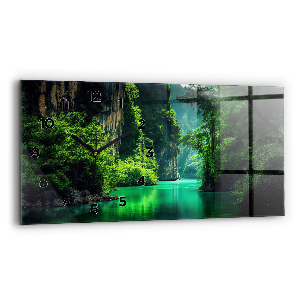 Reloj de cristal horizontal Paisaje natural de Tailandia