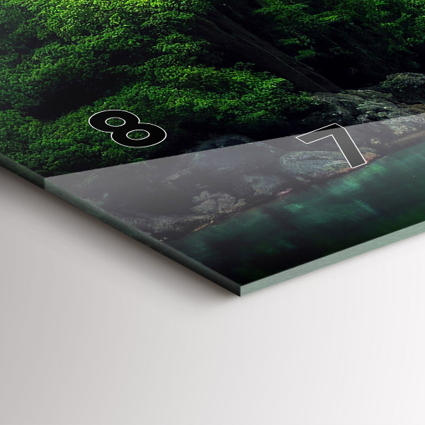 Reloj de cristal horizontal Paisaje natural de Tailandia