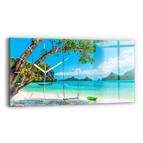 Reloj horizontal Isla soleada Tailandia