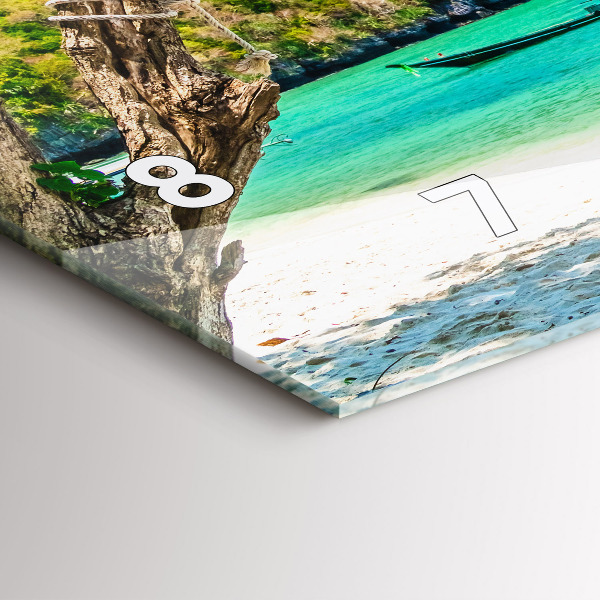 Reloj horizontal Isla soleada Tailandia