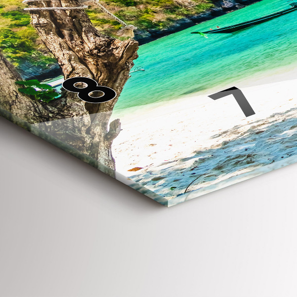 Reloj horizontal Isla soleada Tailandia