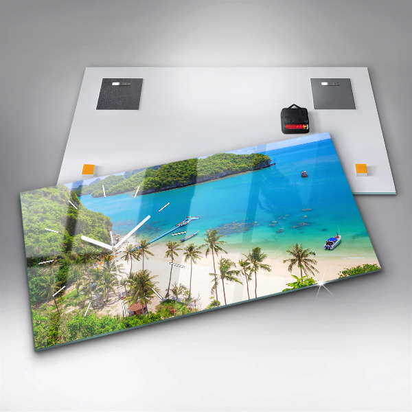 Reloj de cristal horizontal Parque nacional de Tailandia