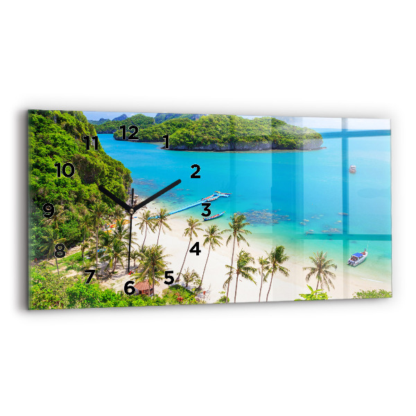 Reloj de cristal horizontal Parque nacional de Tailandia