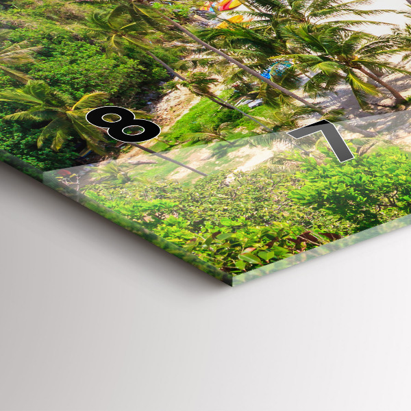 Reloj de cristal horizontal Parque nacional de Tailandia