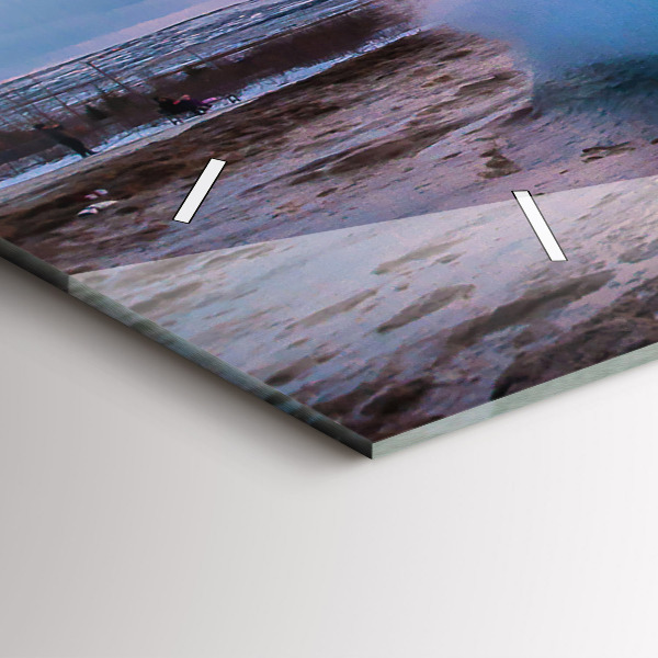 Reloj horizontal Géiser en la isla de Islandia