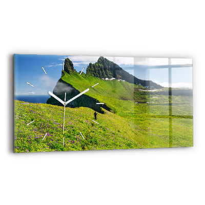 Reloj de cristal horizontal Reserva natural de Hornstrandir Islandia