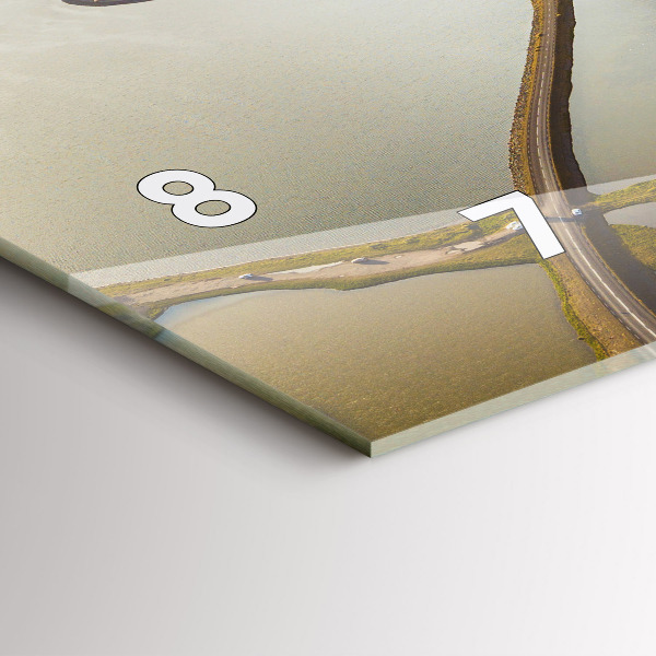 Reloj de cristal horizontal Carretera en Islandia