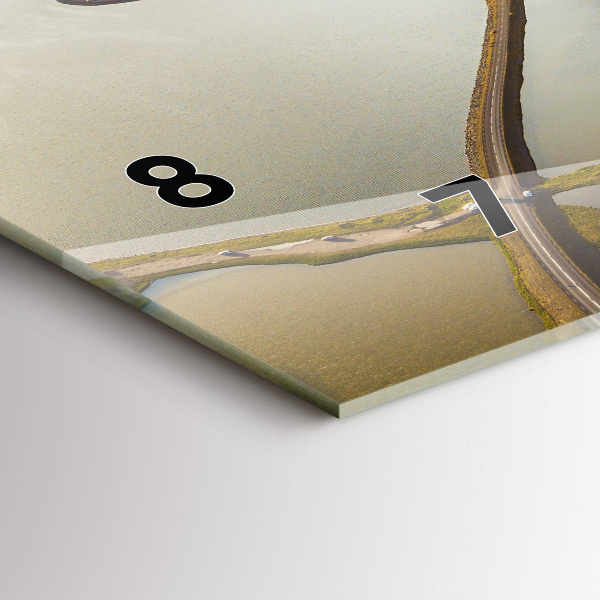 Reloj de cristal horizontal Carretera en Islandia