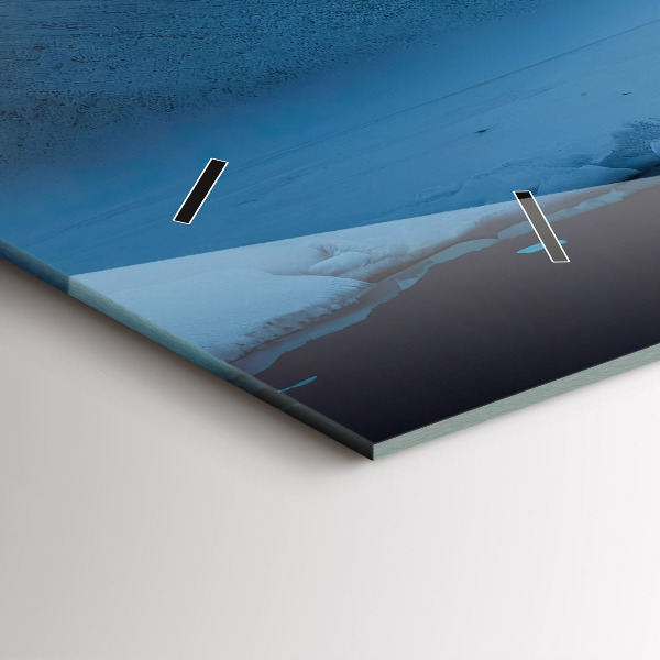 Reloj de cristal horizontal Tienda de campaña en las montañas de Islandia