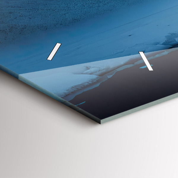 Reloj de cristal horizontal Tienda de campaña en las montañas de Islandia