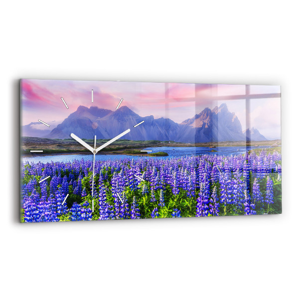 Reloj horizontal Vista de montaña Islandia