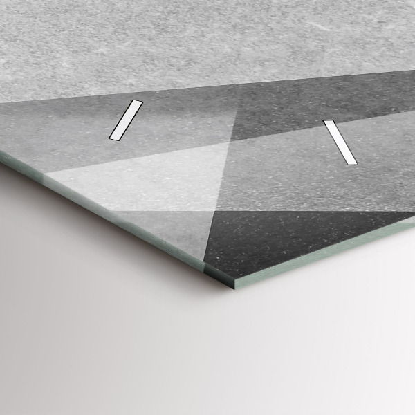 Reloj horizontal Abstracción geométrica gris