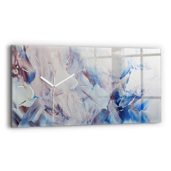 Reloj de cristal horizontal Textura de pintura abstracta