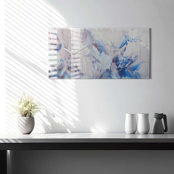 Reloj de cristal horizontal Textura de pintura abstracta