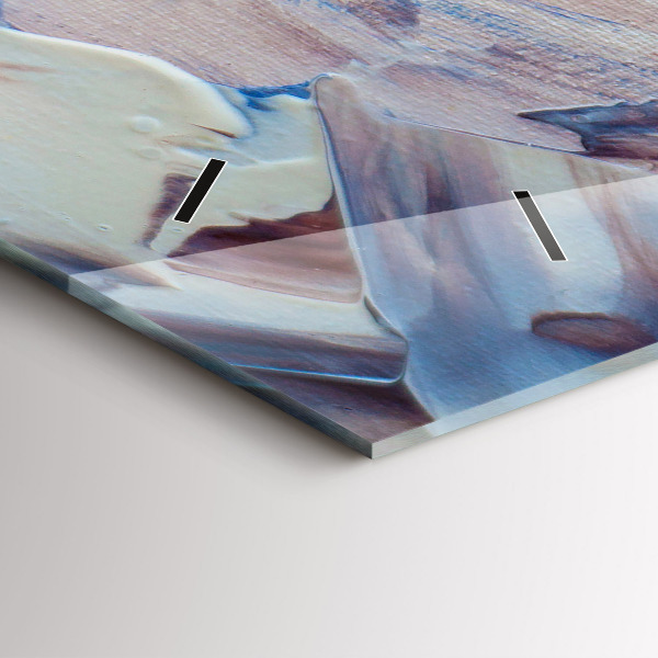 Reloj de cristal horizontal Textura de pintura abstracta