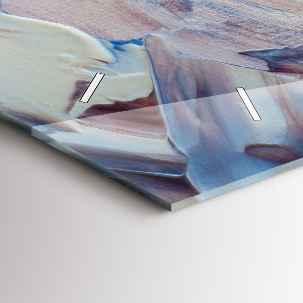 Reloj de cristal horizontal Textura de pintura abstracta