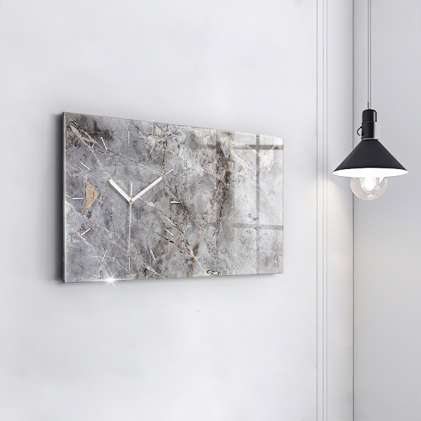 Reloj horizontal Granito gris Piedra de mármol