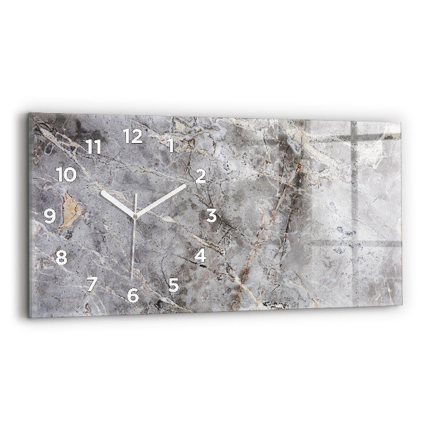 Reloj horizontal Granito gris Piedra de mármol
