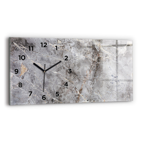 Reloj horizontal Granito gris Piedra de mármol