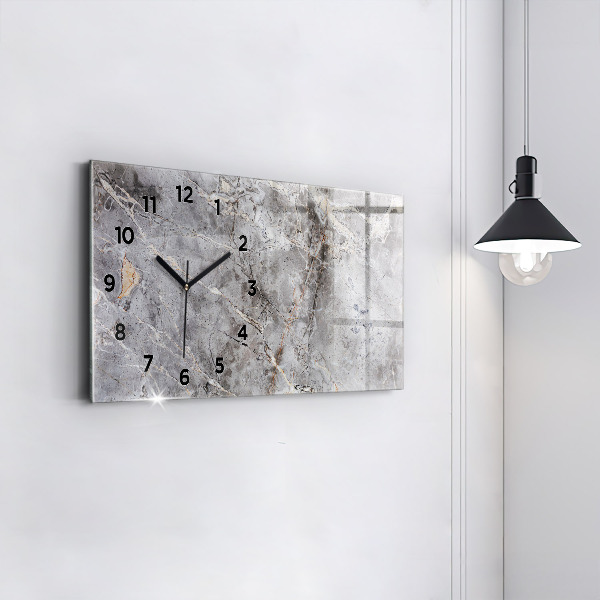 Reloj horizontal Granito gris Piedra de mármol