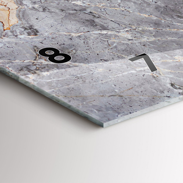 Reloj horizontal Granito gris Piedra de mármol