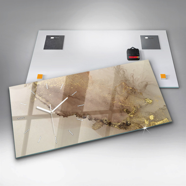 Reloj de cristal horizontal Arte moderno