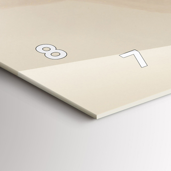 Reloj de cristal horizontal Arte moderno