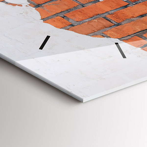 Reloj horizontal Mapamundi de ladrillos