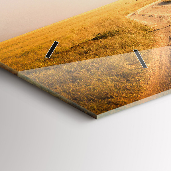 Reloj de cristal horizontal Paisaje africano