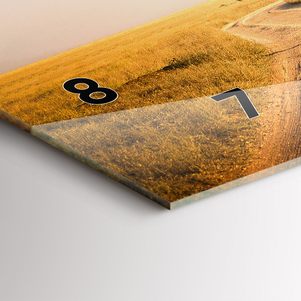 Reloj de cristal horizontal Paisaje africano