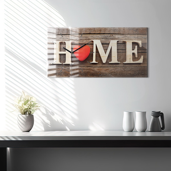 Reloj horizontal Inscripción de una casa