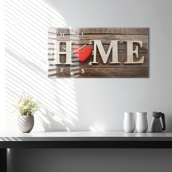 Reloj horizontal Inscripción de una casa