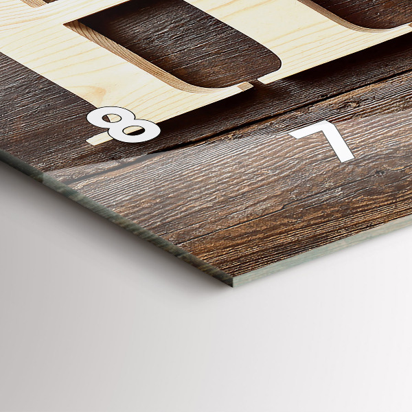 Reloj horizontal Inscripción de una casa