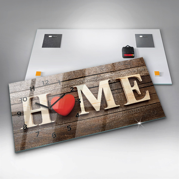 Reloj horizontal Inscripción de una casa