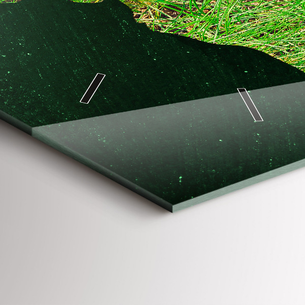 Reloj de cristal horizontal Mapamundi de hierba