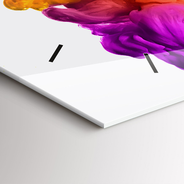 Reloj de cristal horizontal Arco iris de colores