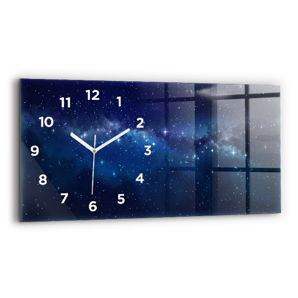 Reloj horizontal Estrellas de cielo oscuro