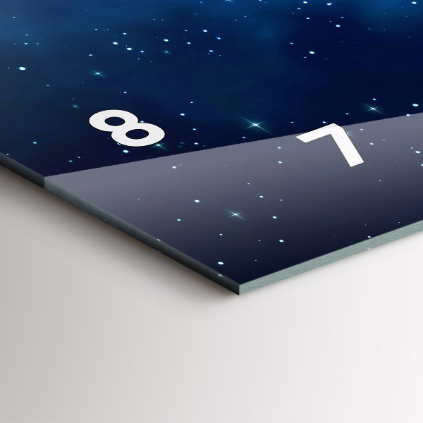 Reloj horizontal Estrellas de cielo oscuro