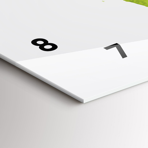 Reloj horizontal Mapamundi acuarela