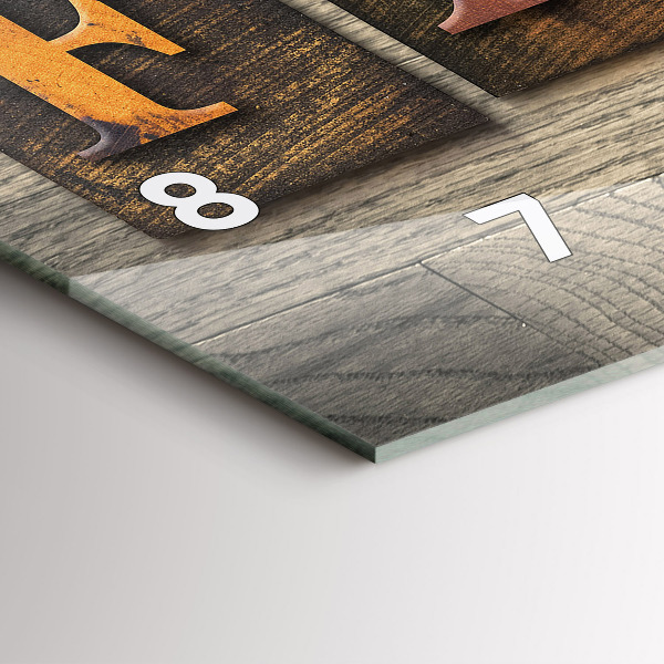 Reloj horizontal Inscripción familiar