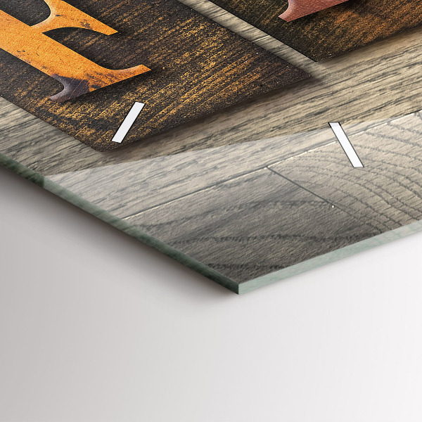 Reloj horizontal Inscripción familiar