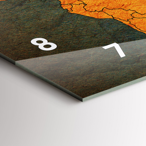 Reloj horizontal Mapamundi