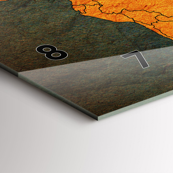 Reloj horizontal Mapamundi